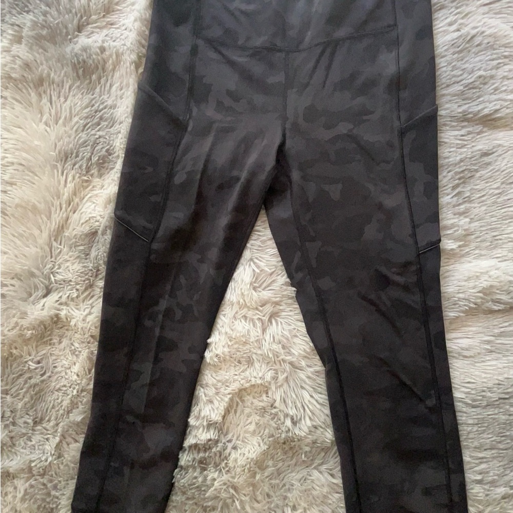 Speed Up Tight Crop leggings Black Camouflage